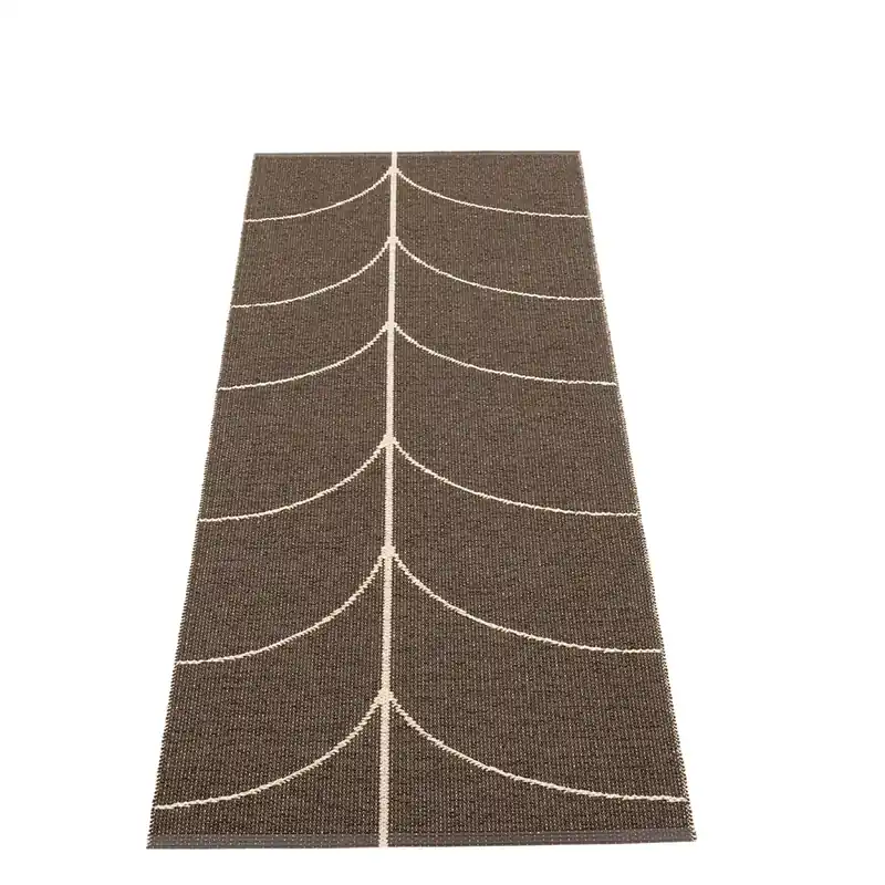 Sista chansen Vävd Matta Leif Dark Brown 70x180 cm