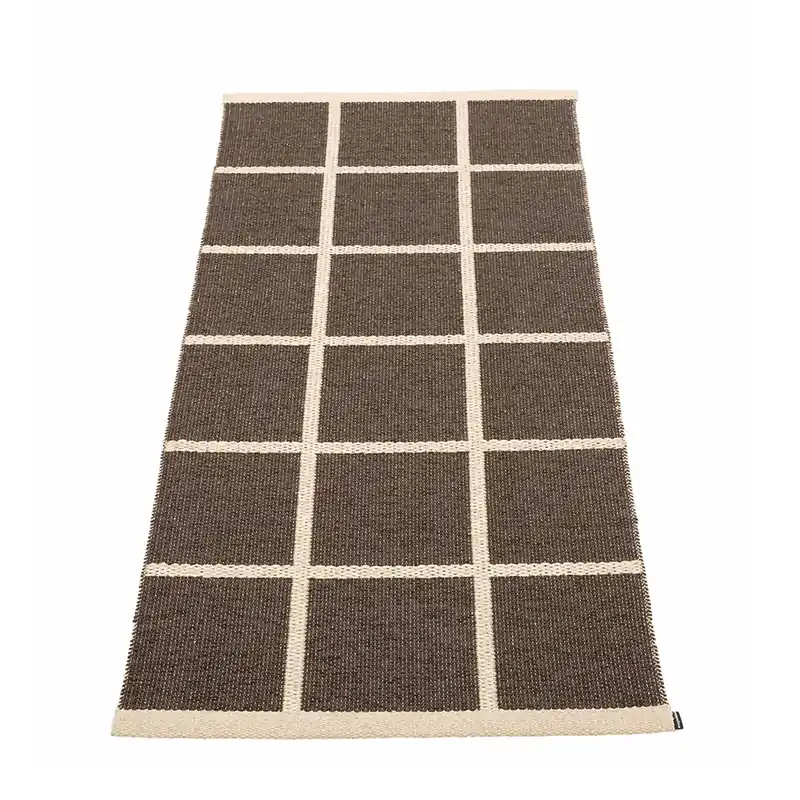 Vävd Matta Criss Dark Brown 70x150 cm Billig