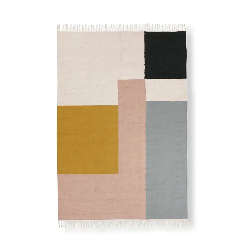 Kelim Rug Large - Squares Fynd