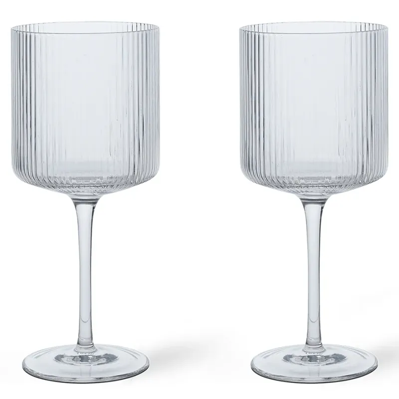 Outlet Ripple Rödvinsglas 2-pack - Clear
