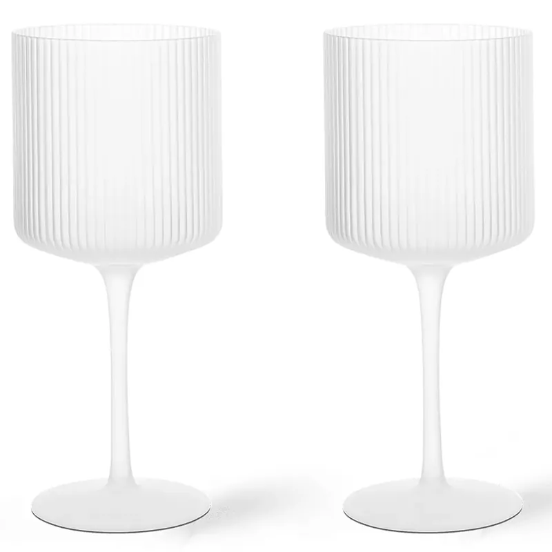 Sänkt pris Ripple Rödvinsglas 2-pack - Frosted