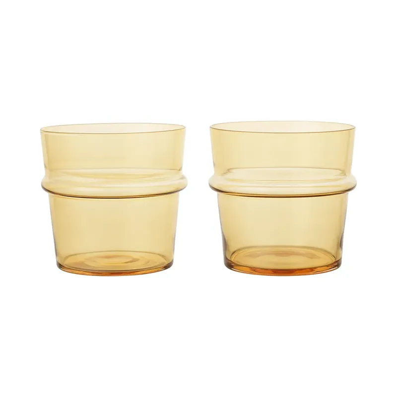 Nyhet Boya Lågt dricksglas 2-pack - Yellow