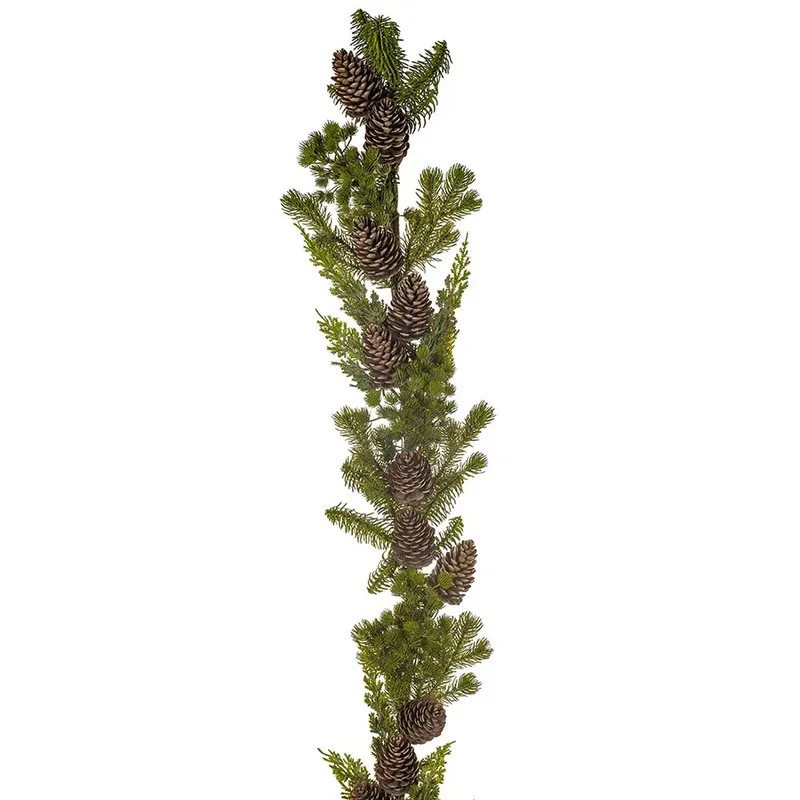 Billig Girlang med kottar 155 cm