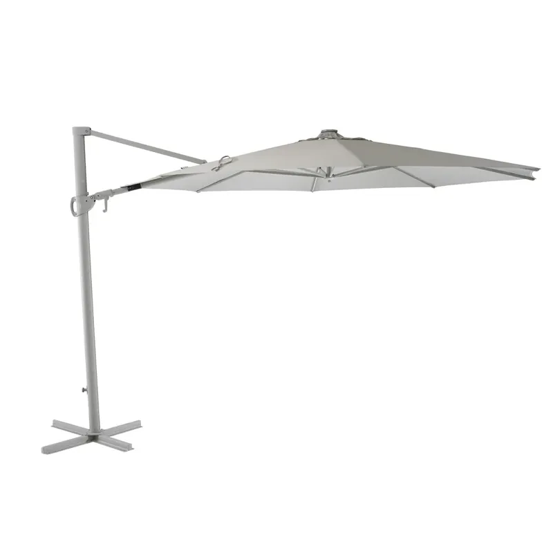 Cilento parasoll 350 cm Light Grey / Khaki Fynd