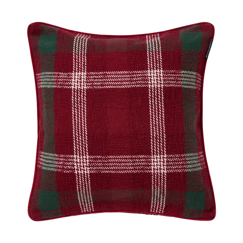 Begränsat antal Checked återvunnen bomull kuddfodral 50x50 cm från Lexington