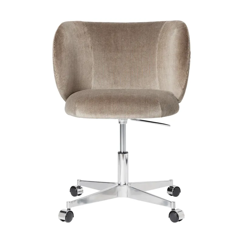 Begränsat antal Rico dining chair på hjul Devoré Velvet från Ferm Living