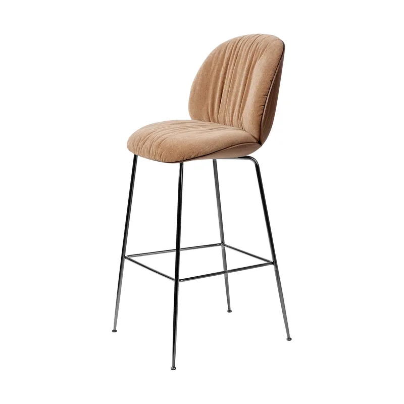 Begränsat antal Beetle Soft barstol 75 cm framsidesklädd från GUBI