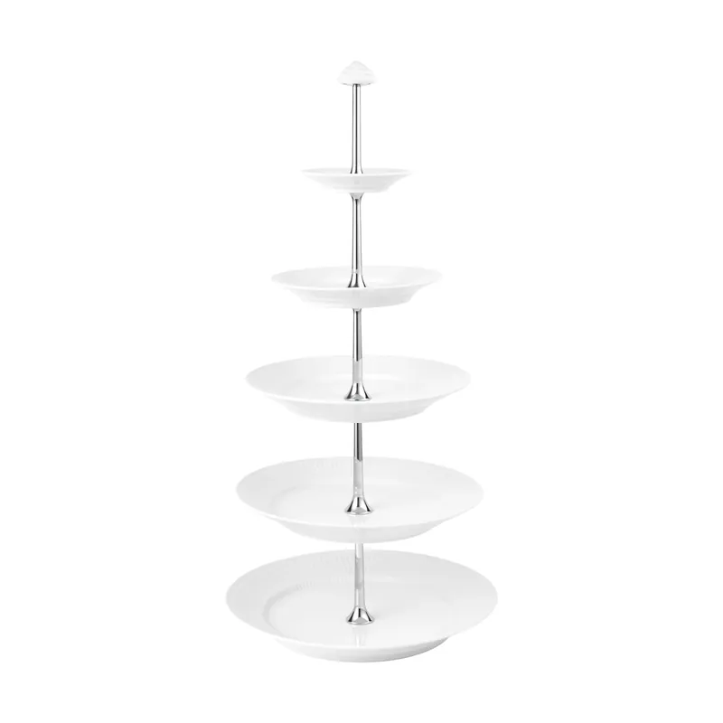 Erbjudandepris White Fluted fat med 5 våningar från Royal Copenhagen
