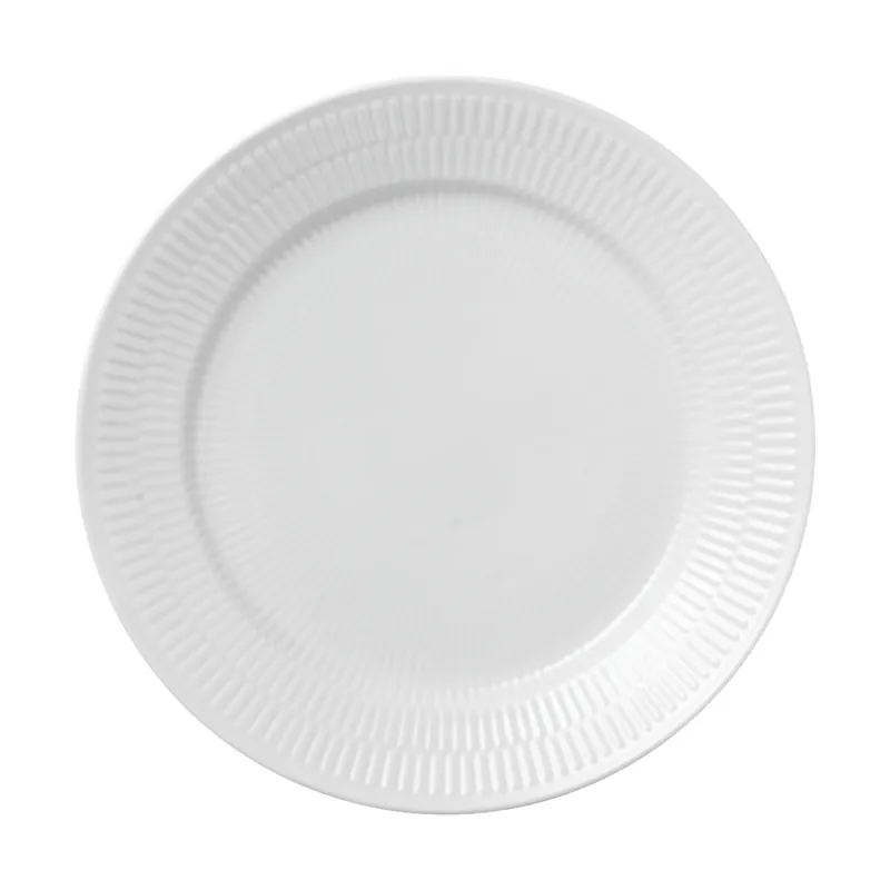 White Fluted tallrik Ø25 cm från Royal Copenhagen Kundfavorit