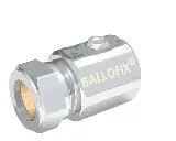 Rabatt Broen, Ballofix 504 utan vred, Kulventil rak, kläm x invändig gänga, 12xR15