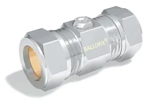 Broen, Ballofix 506 utan vred, Kulventil rak, kläm x kläm, 16x12 Köp online