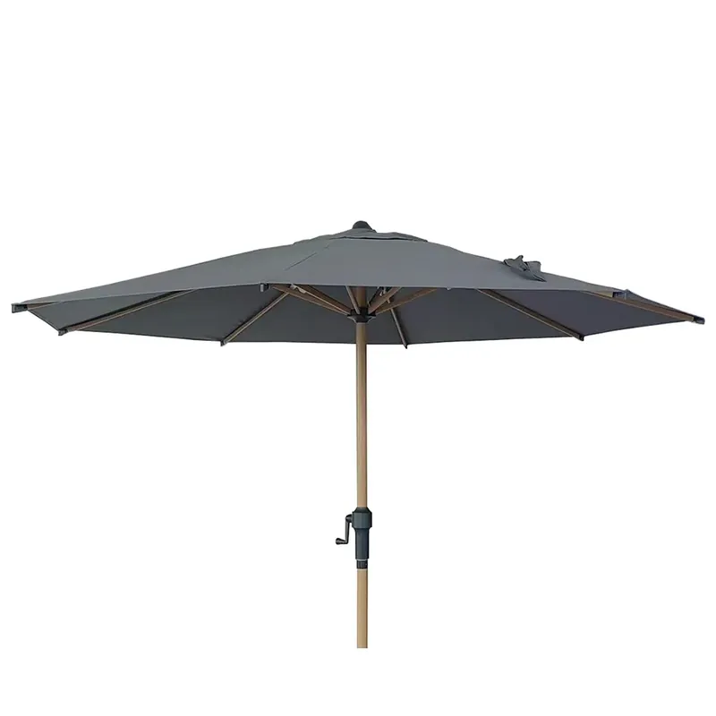 Parasoll Ø300 cm Mörkgrå Utförsäljning