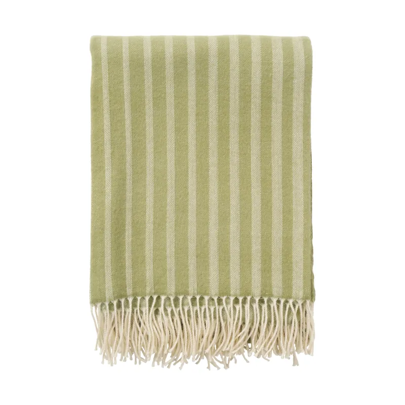 Säker betalning Irregular stripes ullpläd från Klippan Yllefabrik