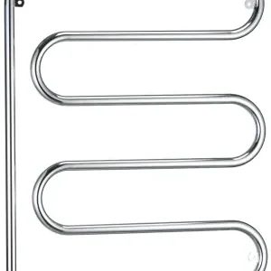 Rabatter FMM, Handdukstork, med regler & returventil, förkromad, D=15