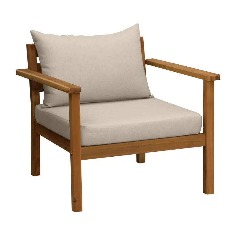 Begränsat erbjudande Stockaryd loungefåtölj teak/beige från 1898