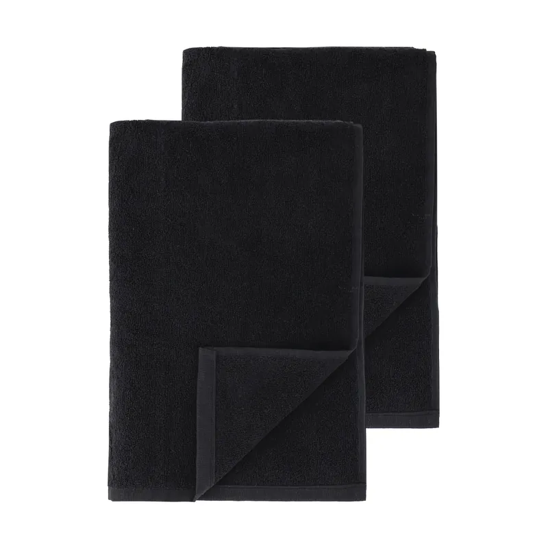 Drift badhanddukar 100x150 cm 2-pack - Svart från Scandi Living Lägg i varukorgen