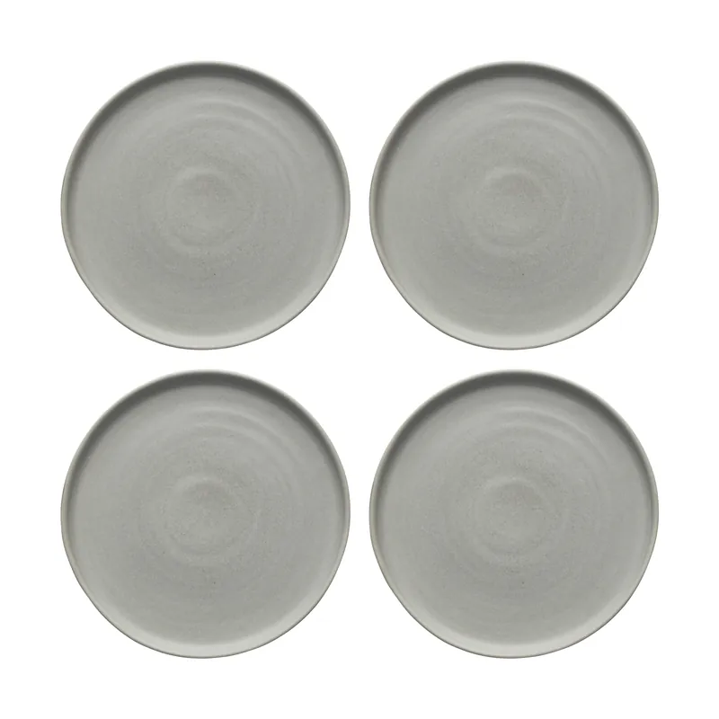 Begränsat erbjudande Sandsbro assiett ljusgrå, Ø20 cm, 4-pack från Scandi Living