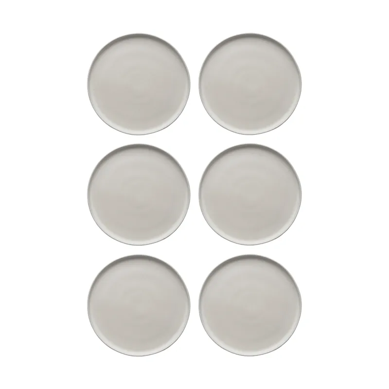 Expressleverans Sandsbro mattallrik offwhite, Ø26 cm, 6-pack från Scandi Living