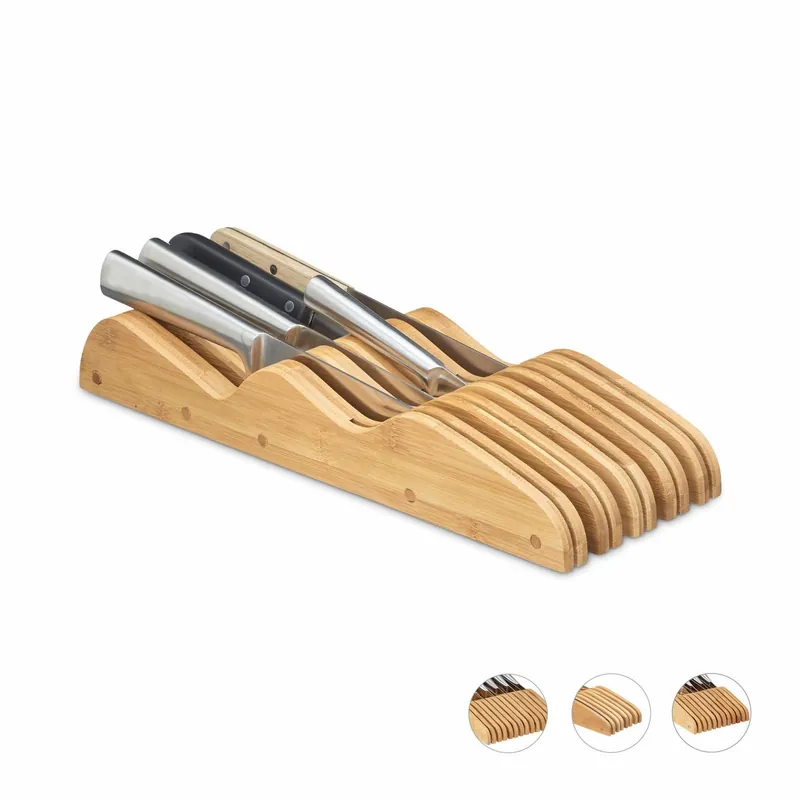 Bambu knivblock för låda Billigare