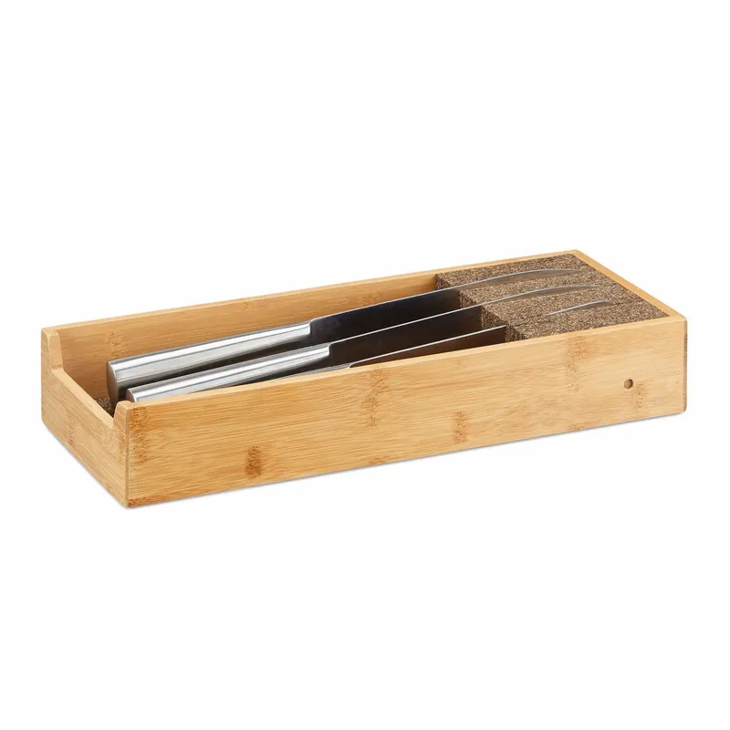 Bambu knivhållare risnedsättning