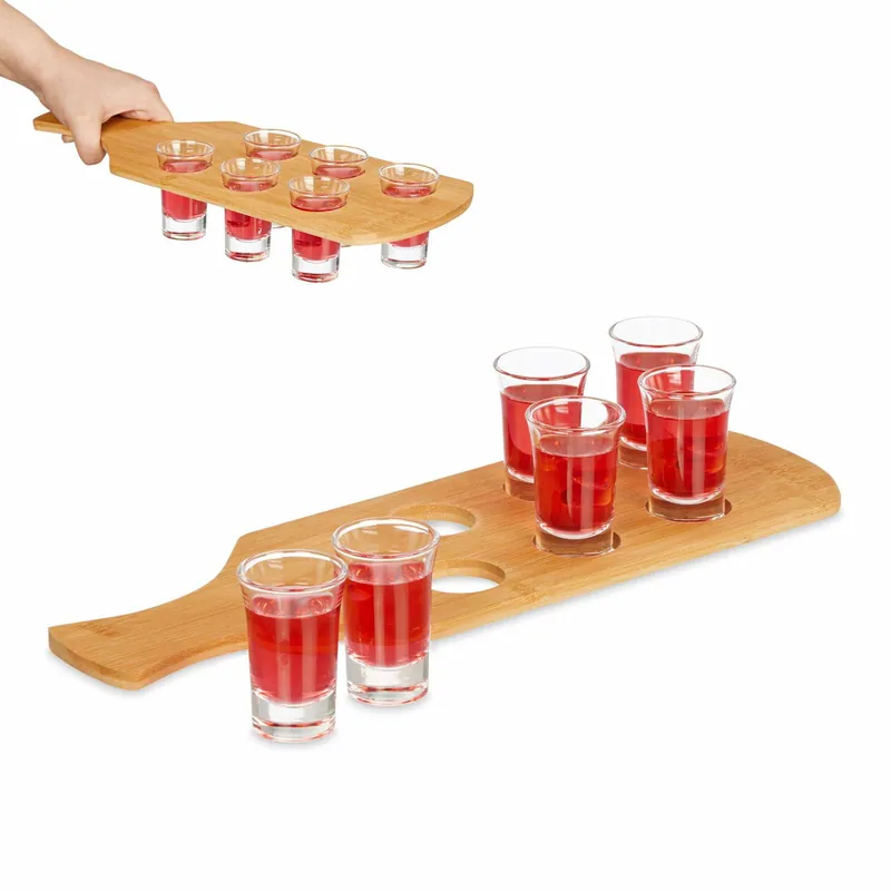 Andekarta i bambu med 6 glas Beställ nu
