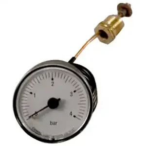 Premium Värmebaronen Manometer 0-4 bar ø 40 mm, l = 500 mm