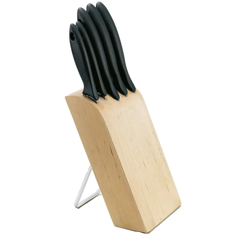 Fynd Knivblock med 5 knivar Essential