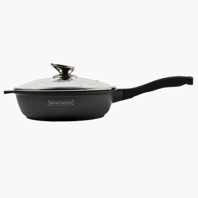 Erbjudande Stekpanna med marmorbeläggning och glaslock -24 cm