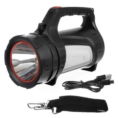 Extra rabatt Vattentät LED-ficklampa med Powerbank