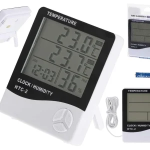 Digital Termometer med Klocka och Hygrometer Rabatter