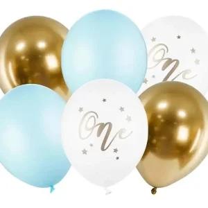 Beställ nu Första födelsedagsballonger 30 cm 6-pack