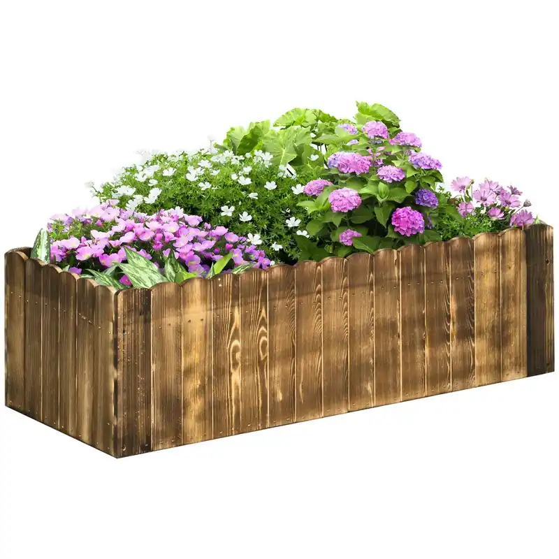 Högbädd i Granved 100x40x30 cm för Växter Begränsad tid