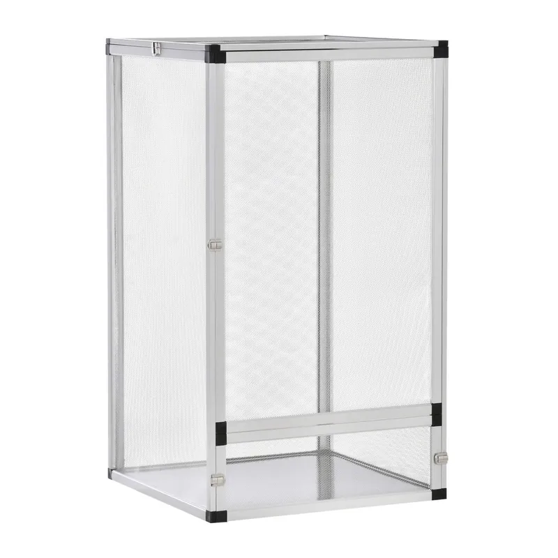 Bästa pris Aluminium Reptilbox 45x45x80 cm Silver