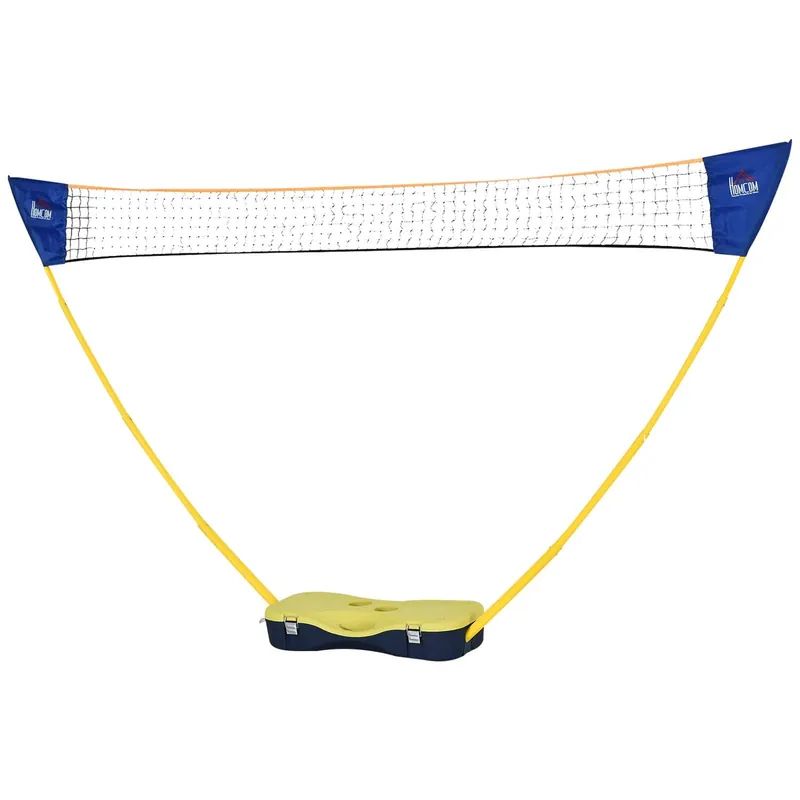 Bärbart Badmintonnät med Stativ och Racketar Säker betalning